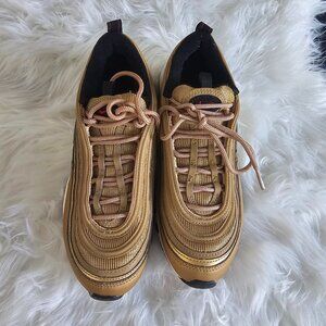 Nike Air Max 97 “Golden Bullet” Gold Red | Women’s Sz 8 | DQ9131-700